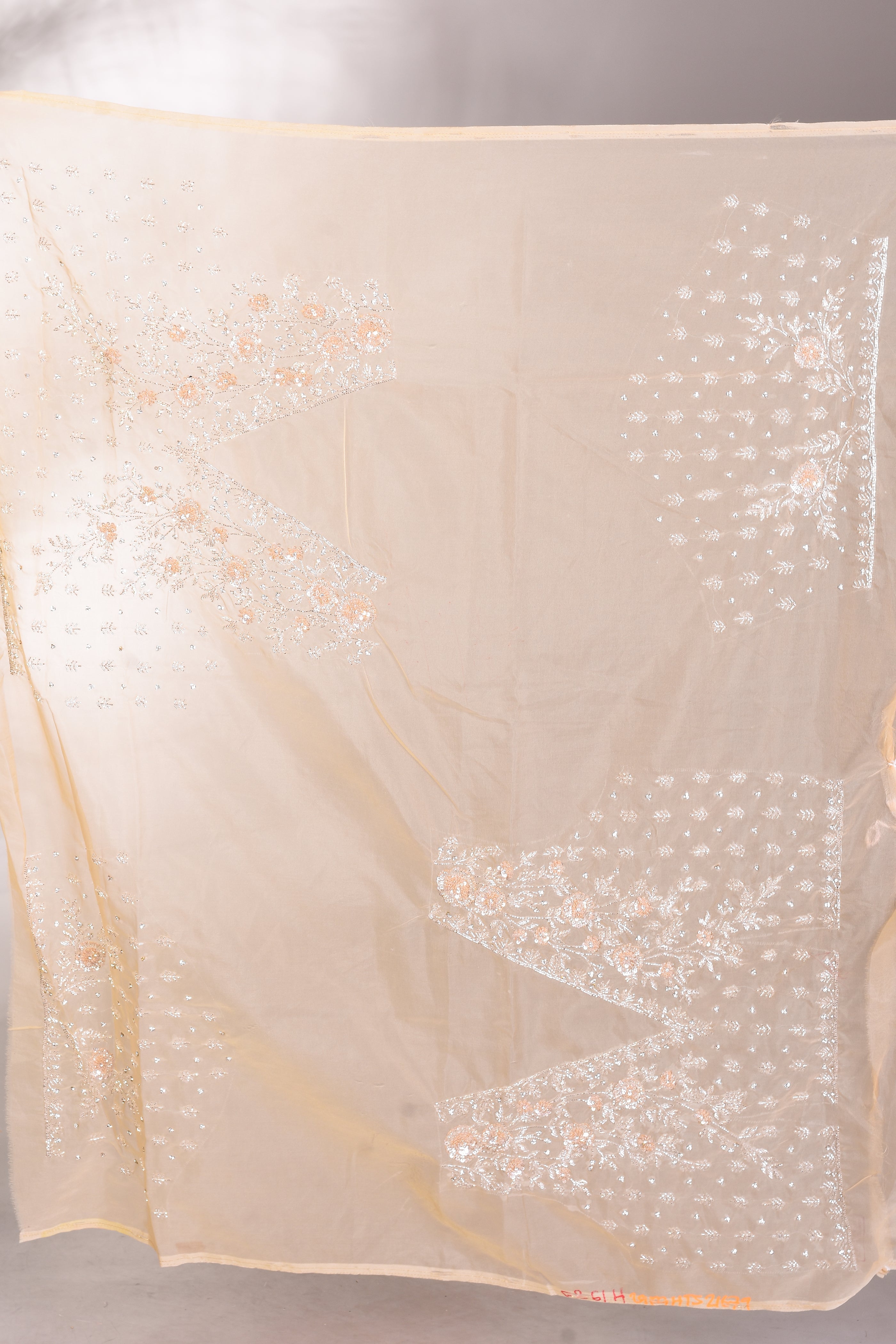 Fancy Light Yellow Organza Saree - Keya Seth Exclusive