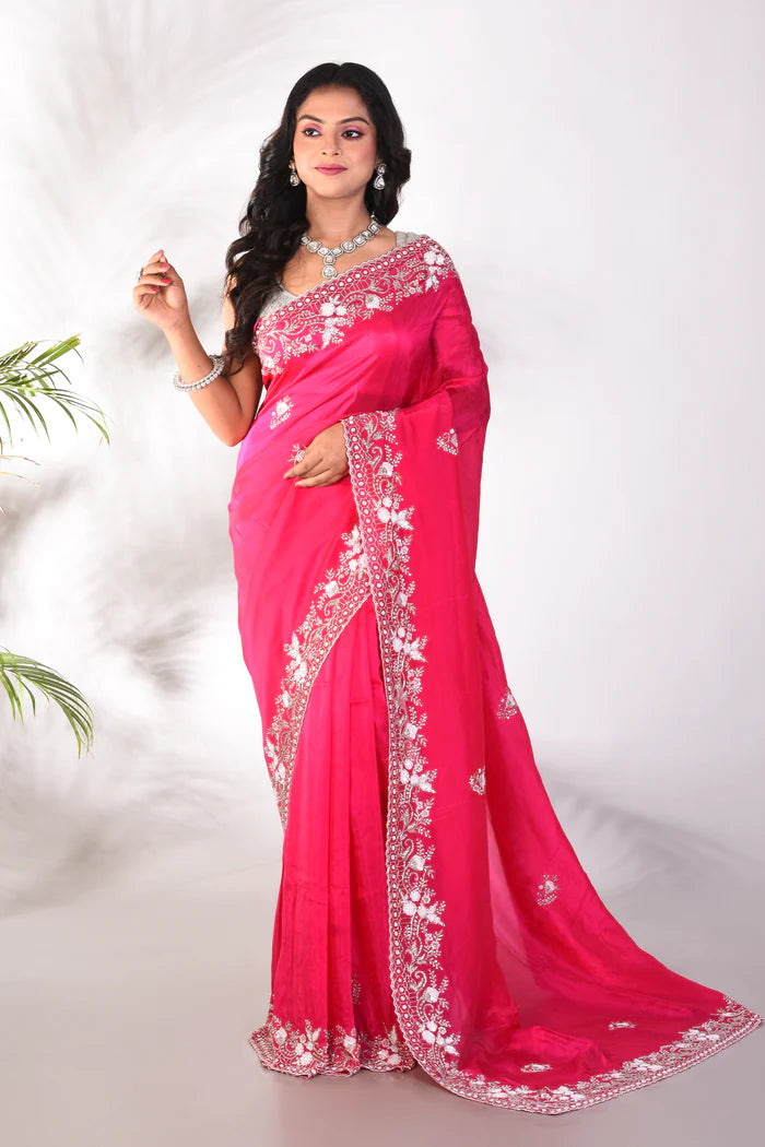Fancy Rani Organza Saree - Keya Seth Exclusive