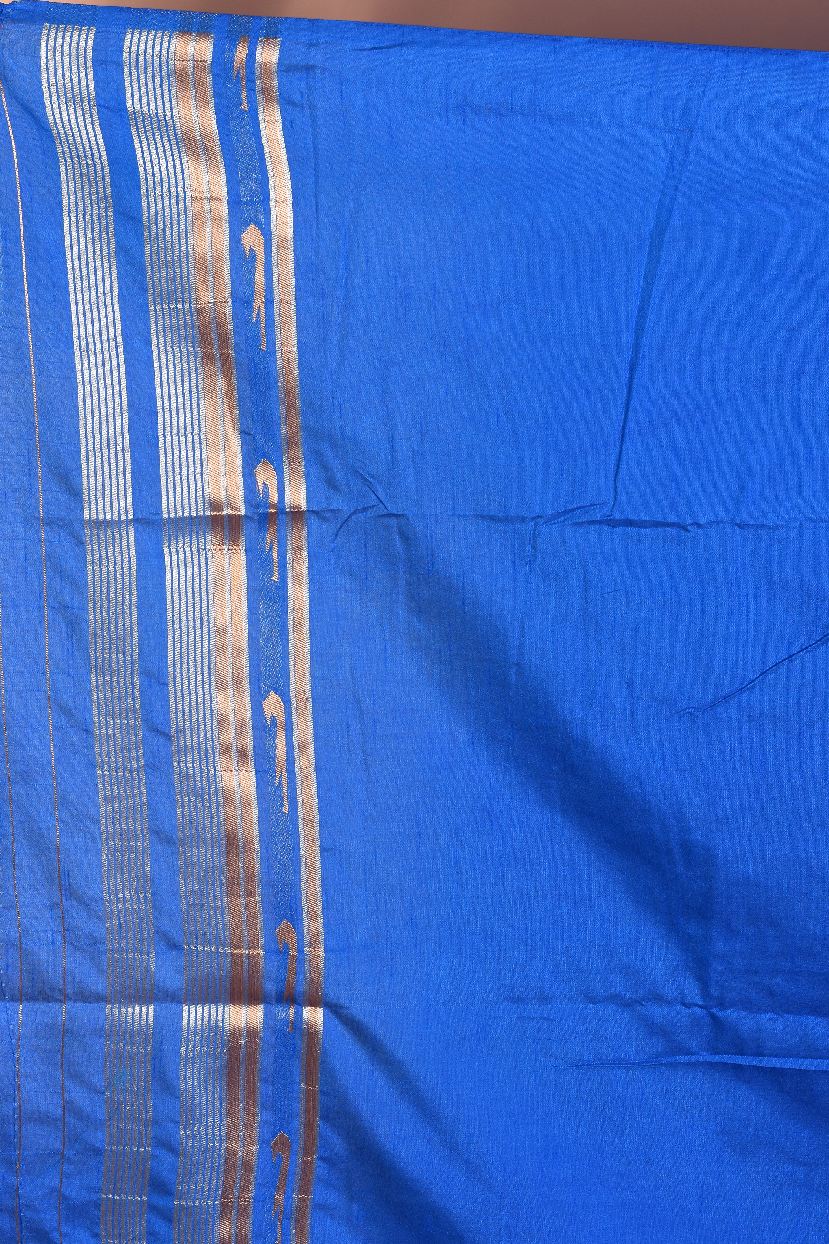 Blue Dupion Silk Saree - Keya Seth Exclusive