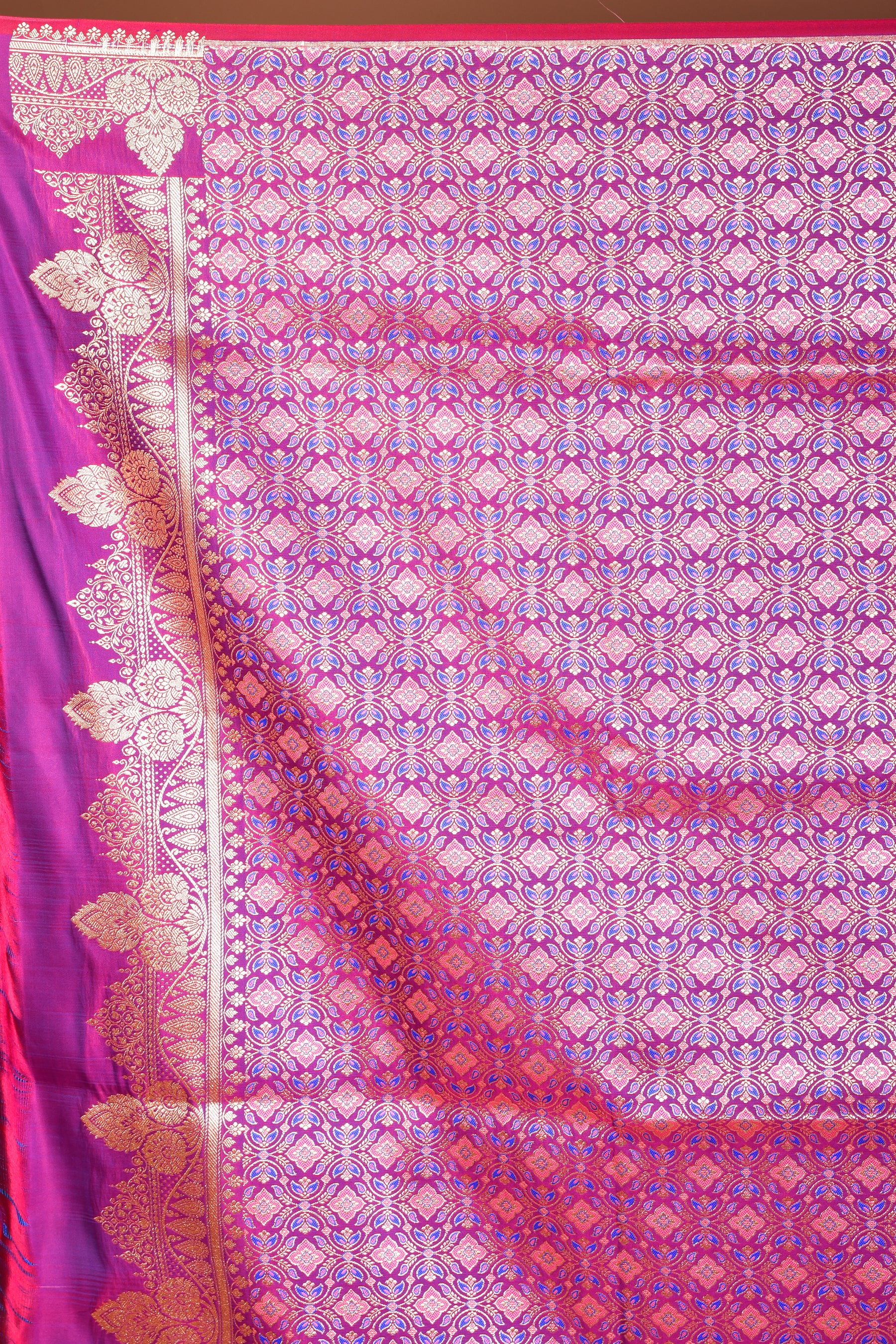 Lightweight Magenta Banarasi Saree - Keya Seth Exclusive