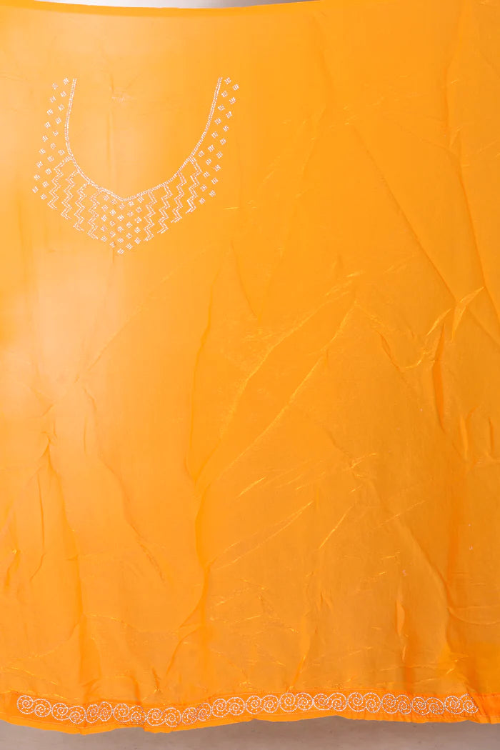 Fancy Yellow Organza Saree - Keya Seth Exclusive