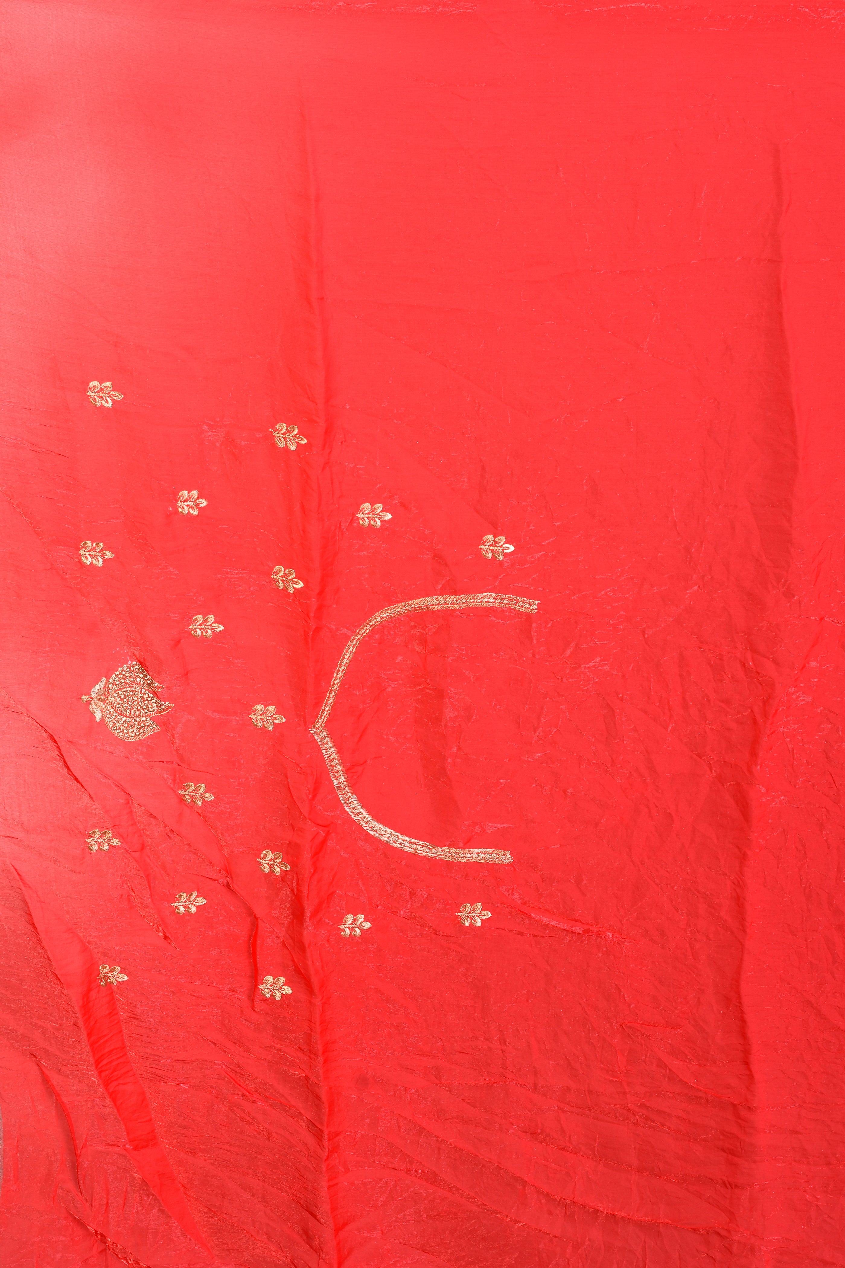 Fancy Red Organza Saree - Keya Seth Exclusive