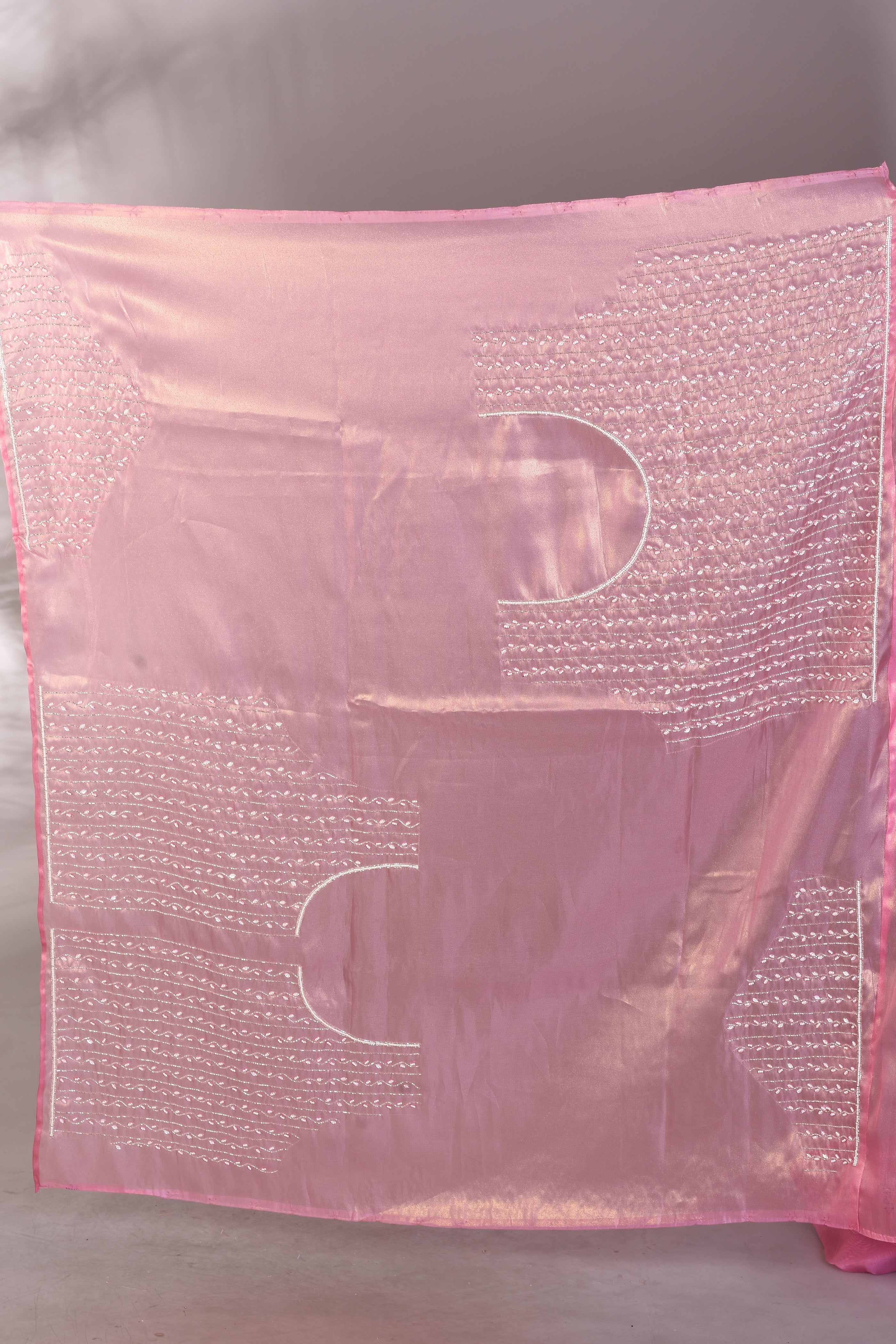 Fancy Pink Organza Saree - Keya Seth Exclusive