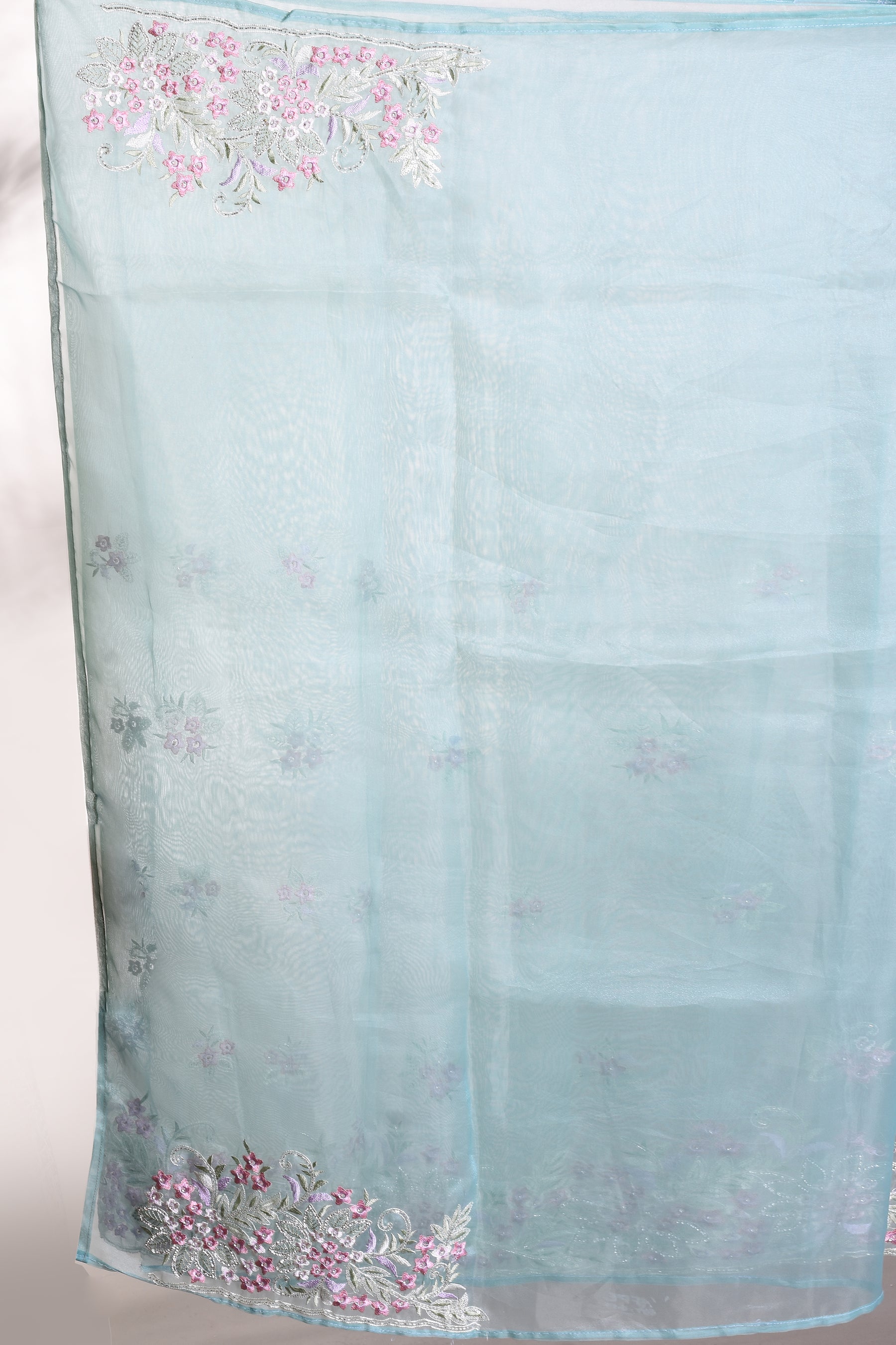 Fancy Sea Green Jimmy Choo Saree - Keya Seth Exclusive