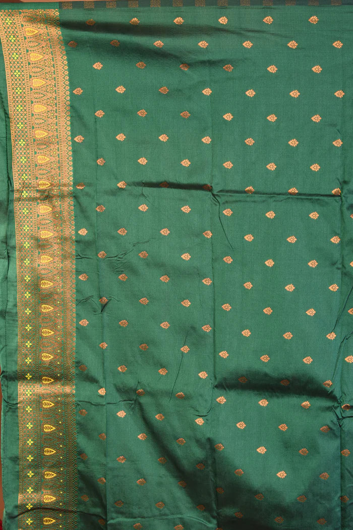 Green Blended Kanjivaram Silk Saree - Keya Seth Exclusive