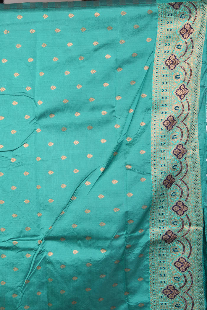 Navy Blue Mushroo Silk Saree - Keya Seth Exclusive