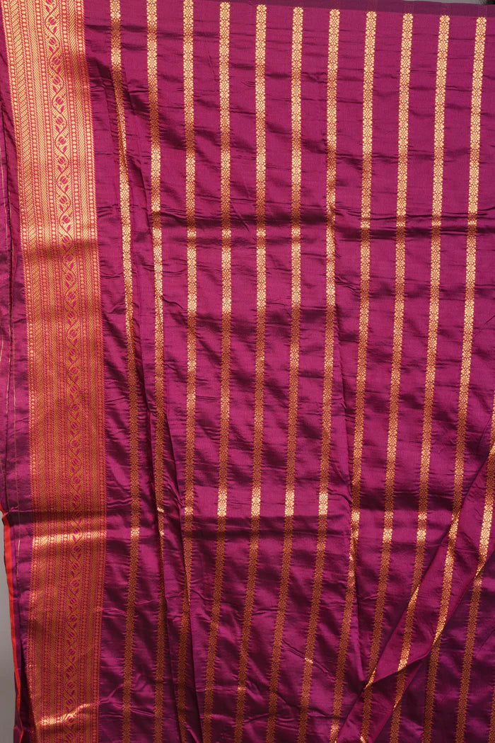 Deep Green Blended Katan Silk Saree - Keya Seth Exclusive