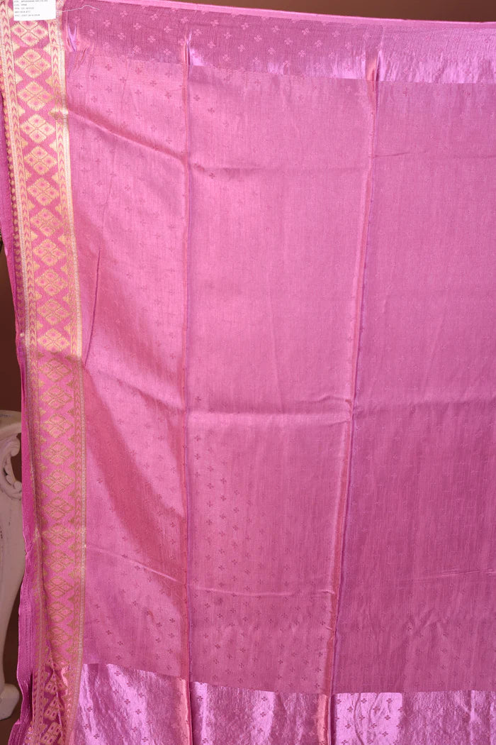 Wine Blended Dola Silk Saree - Keya Seth Exclusive
