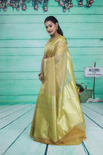 Load image into Gallery viewer, Lightweight Beige Soft Tissue Saree - Keya Seth Exclusive