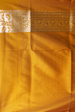 Load image into Gallery viewer, Yellow Banarasi Saree with Zari Work - Keya Seth Exclusive