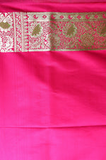 Load image into Gallery viewer, Pink Minakari Banarasi Saree with Floral Motifs - Keya Seth Exclusive