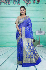 Load image into Gallery viewer, Royal Blue Soft Tissue Saree - Keya Seth Exclusive