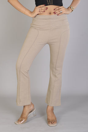 Women's Solid Brown Jeggings - Keya Seth Exclusive