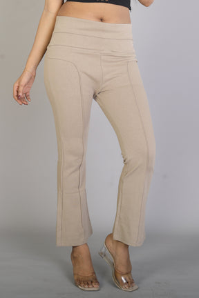 Women's Solid Brown Jeggings - Keya Seth Exclusive