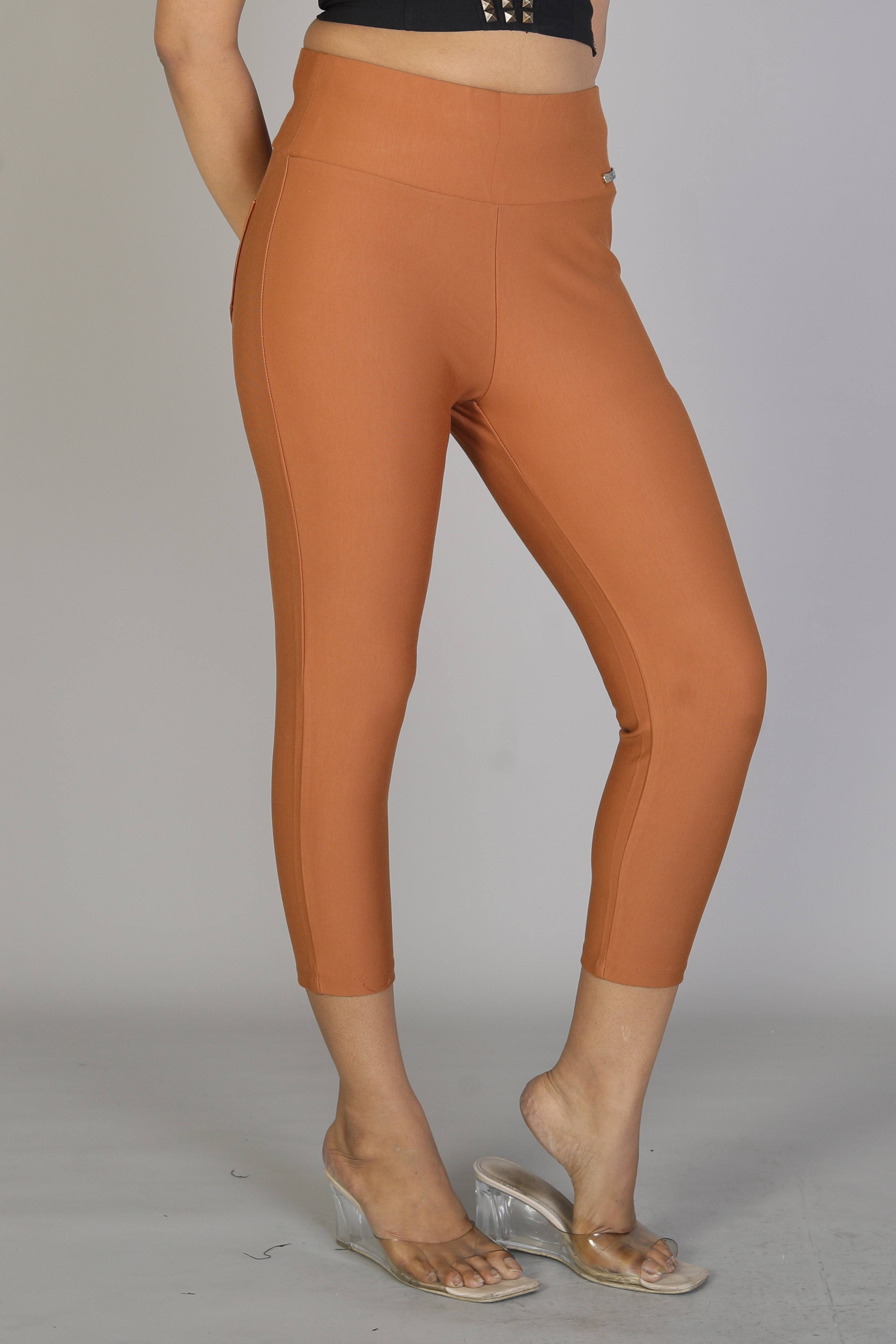 Women's Solid Rust Jeggings - Keya Seth Exclusive