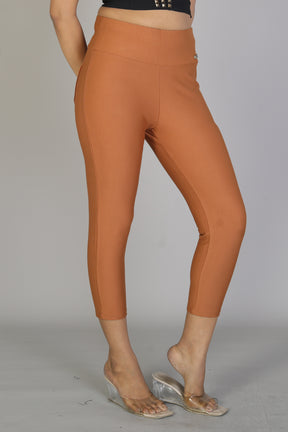 Women's Solid Rust Jeggings - Keya Seth Exclusive
