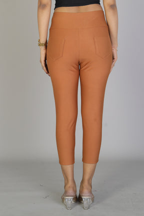 Women's Solid Rust Jeggings - Keya Seth Exclusive