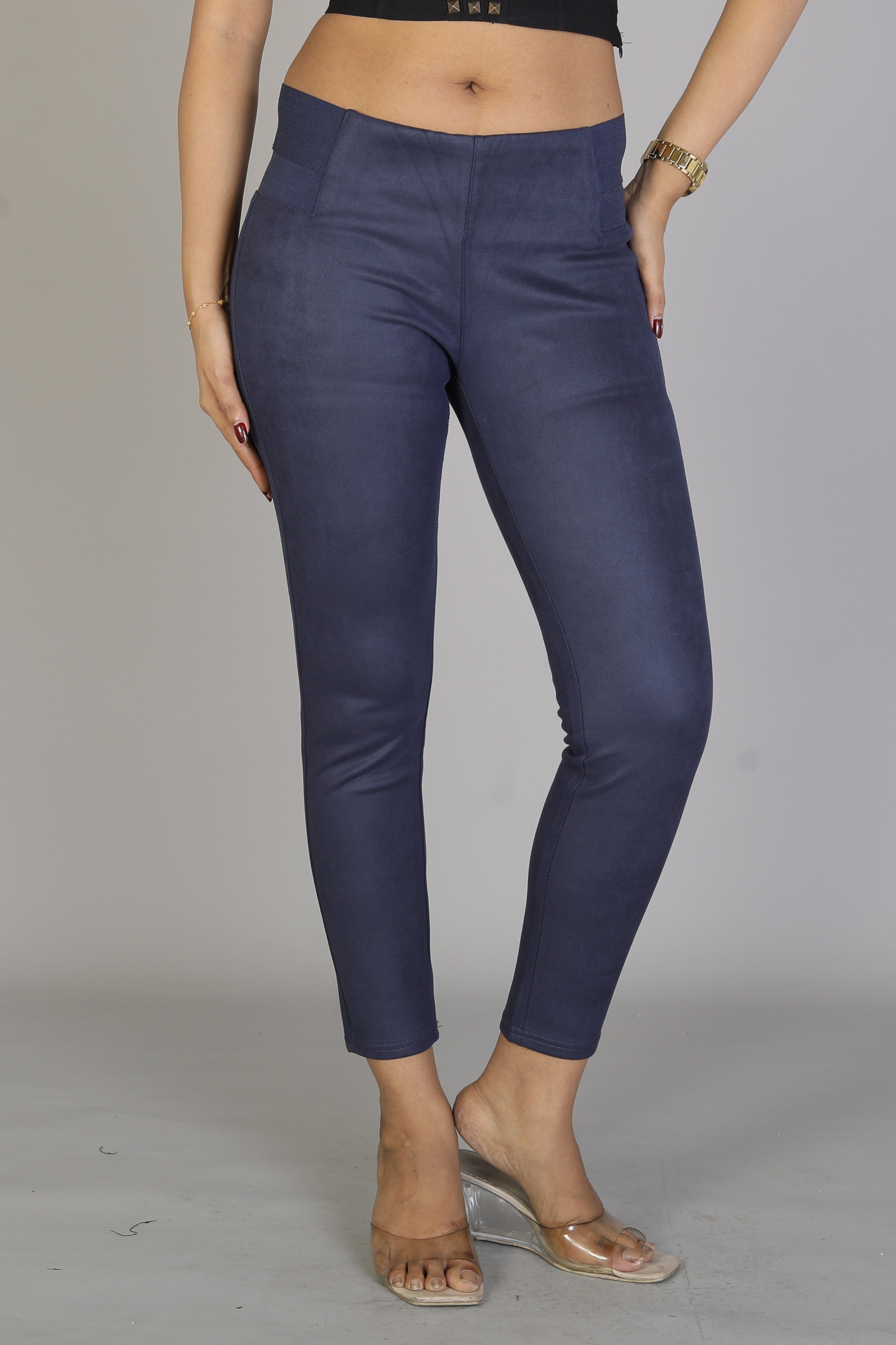 Women's Beautiful Blue Jeggings - Keya Seth Exclusive