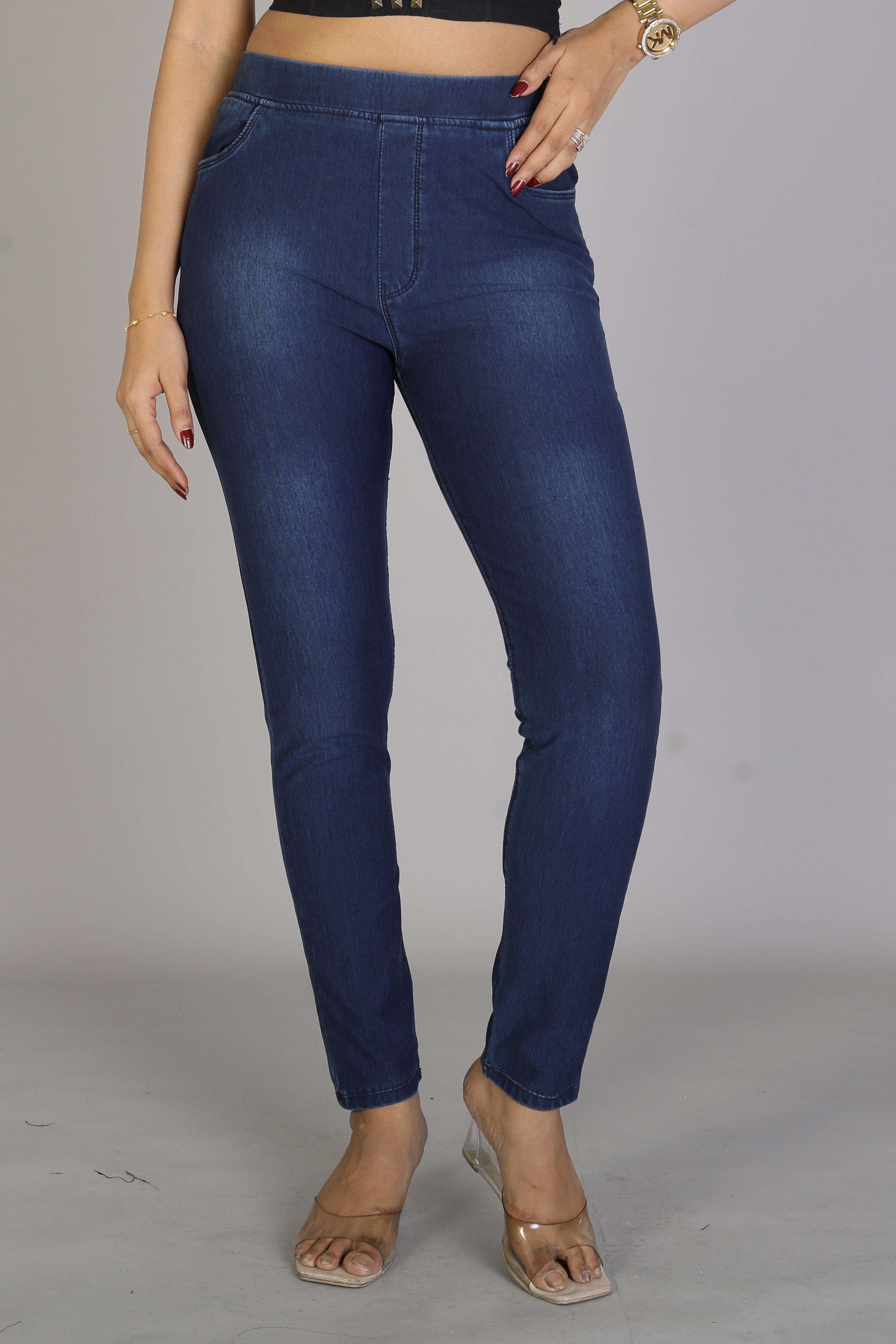 Women's Shaded Blue Jeggings - Keya Seth Exclusive