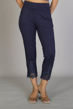 Women's Designer Navy Blue Jeggings - Keya Seth Exclusive
