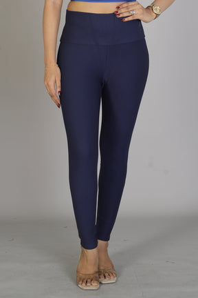 Women's Solid Navy Blue Jeggings - Keya Seth Exclusive