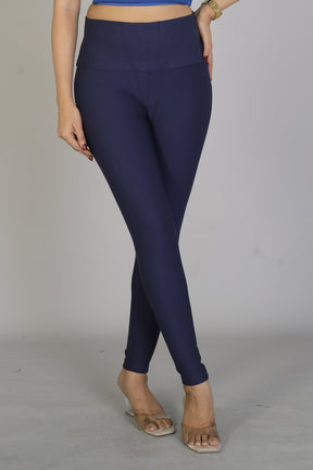 Women's Solid Navy Blue Jeggings - Keya Seth Exclusive