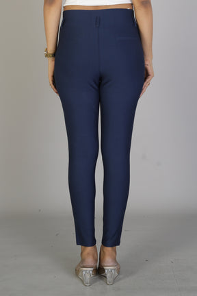 Women's Designer Navy Blue Jeggings - Keya Seth Exclusive