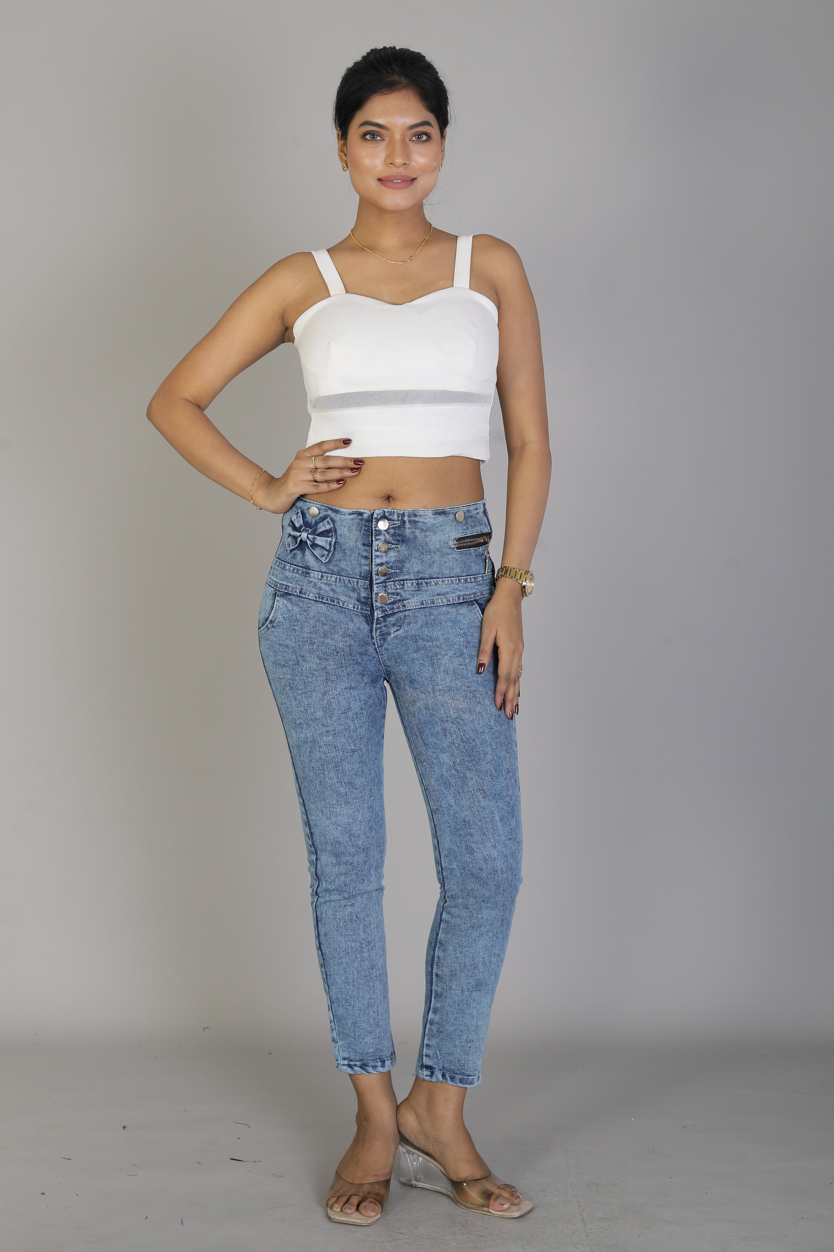 Women's Shaded Blue Jeggings - Keya Seth Exclusive
