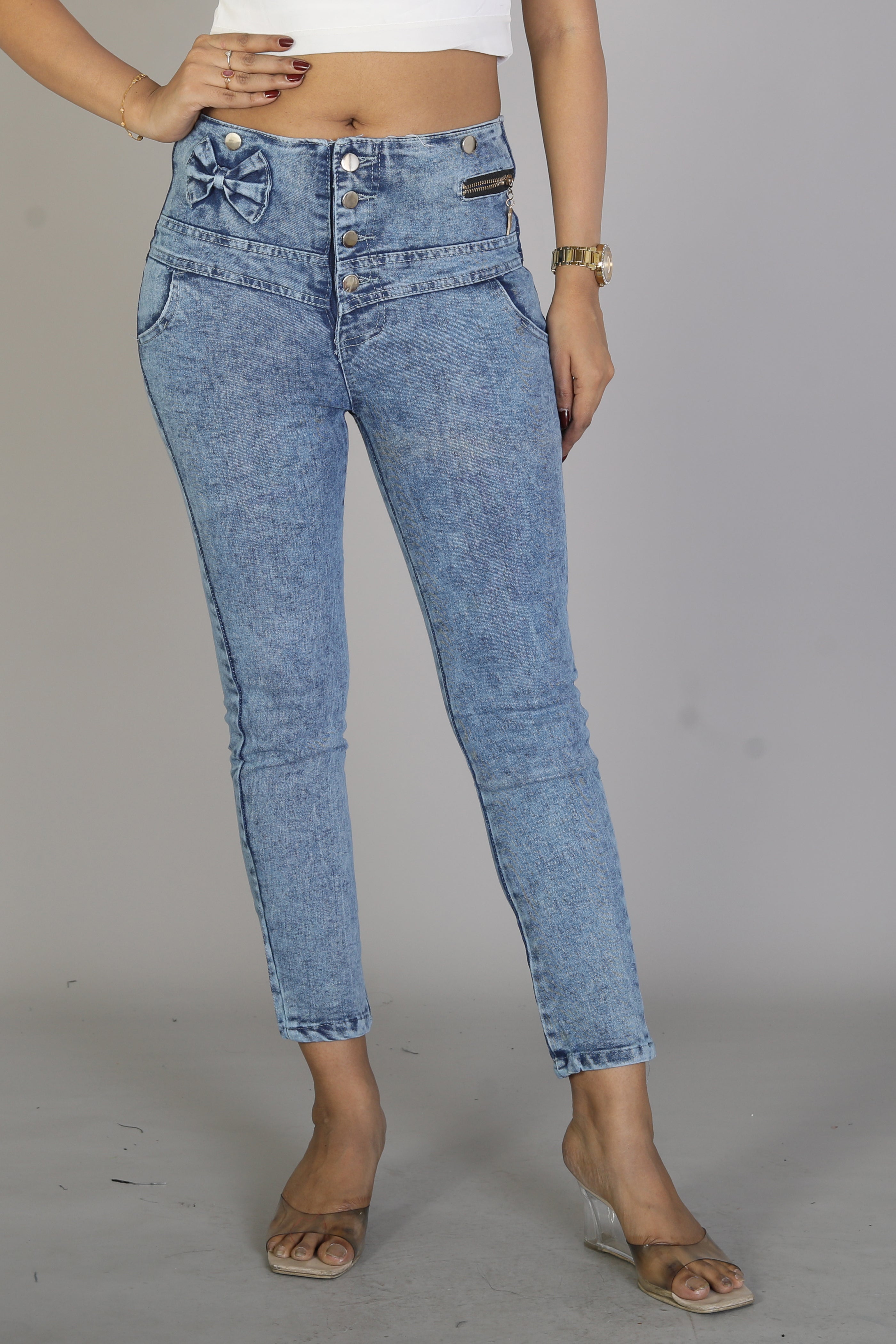 Women's Shaded Blue Jeggings - Keya Seth Exclusive