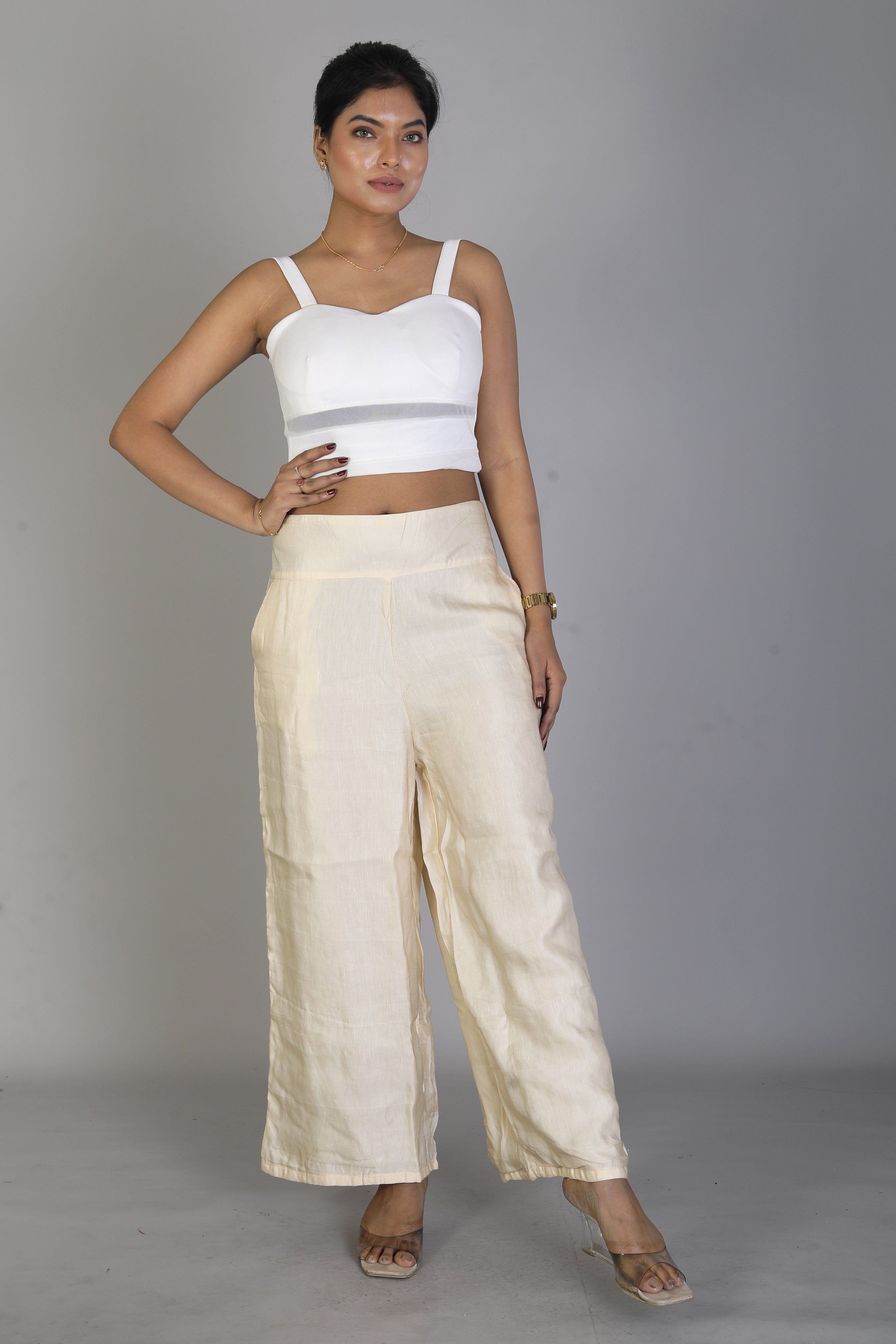 Women’s Offwhite Palazzo - Keya Seth Exclusive