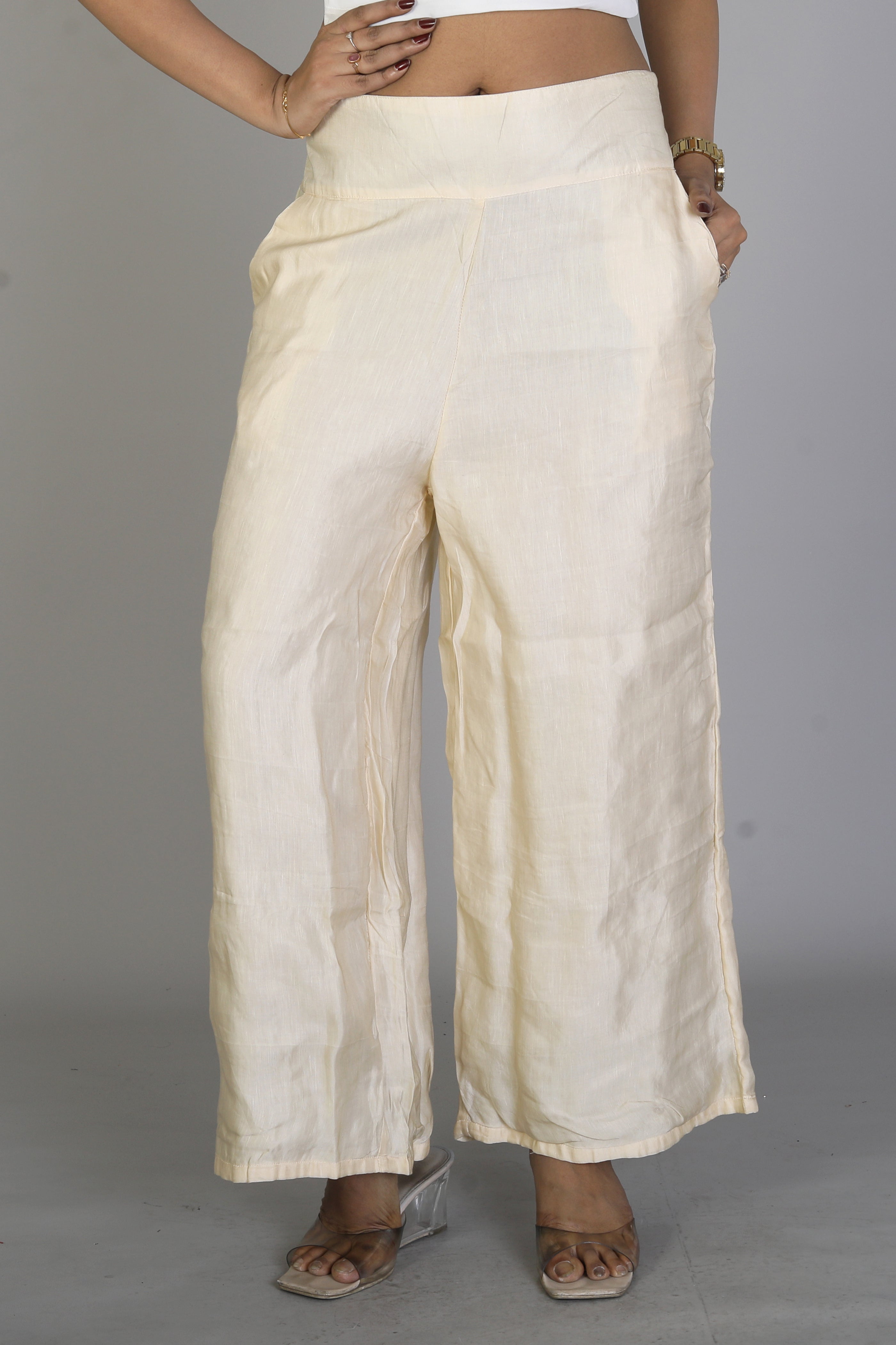 Women’s Offwhite Palazzo - Keya Seth Exclusive