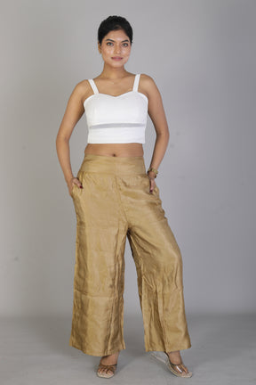 Women’s Golden Palazzo - Keya Seth Exclusive