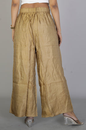 Women’s Golden Palazzo - Keya Seth Exclusive