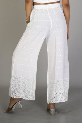 Women’s Stylish White Palazzo - Keya Seth Exclusive