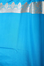 Load image into Gallery viewer, Light Sky Blue Banarasi Saree - Keya Seth Exclusive