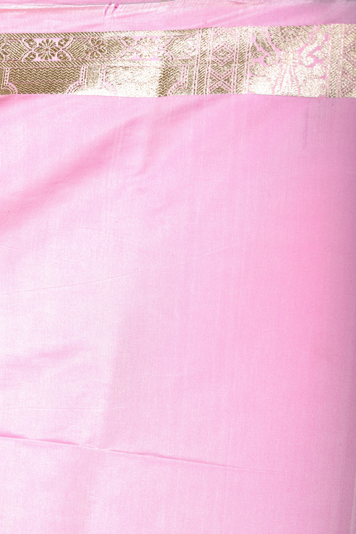 Soft Pink Banarasi Saree - Keya Seth Exclusive