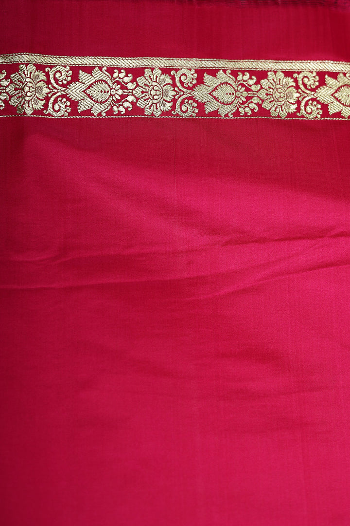 Grey and Pink Patli Pallu Banarasi Saree - Keya Seth Exclusive