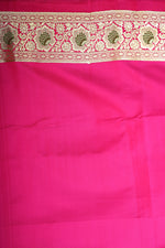 Load image into Gallery viewer, Light Blue and Pink Minakari Patli Pallu Banarasi Saree - Keya Seth Exclusive
