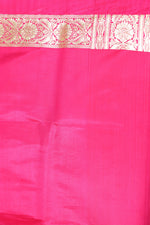 Load image into Gallery viewer, Blue and Pink Half and Half Banarasi Saree - Keya Seth Exclusive