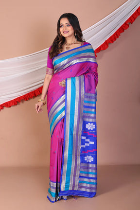 Purple Blended Bangalore Silk Saree - Keya Seth Exclusive