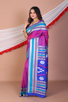 Purple Blended Bangalore Silk Saree - Keya Seth Exclusive