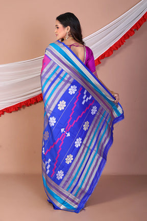 Purple Blended Bangalore Silk Saree - Keya Seth Exclusive