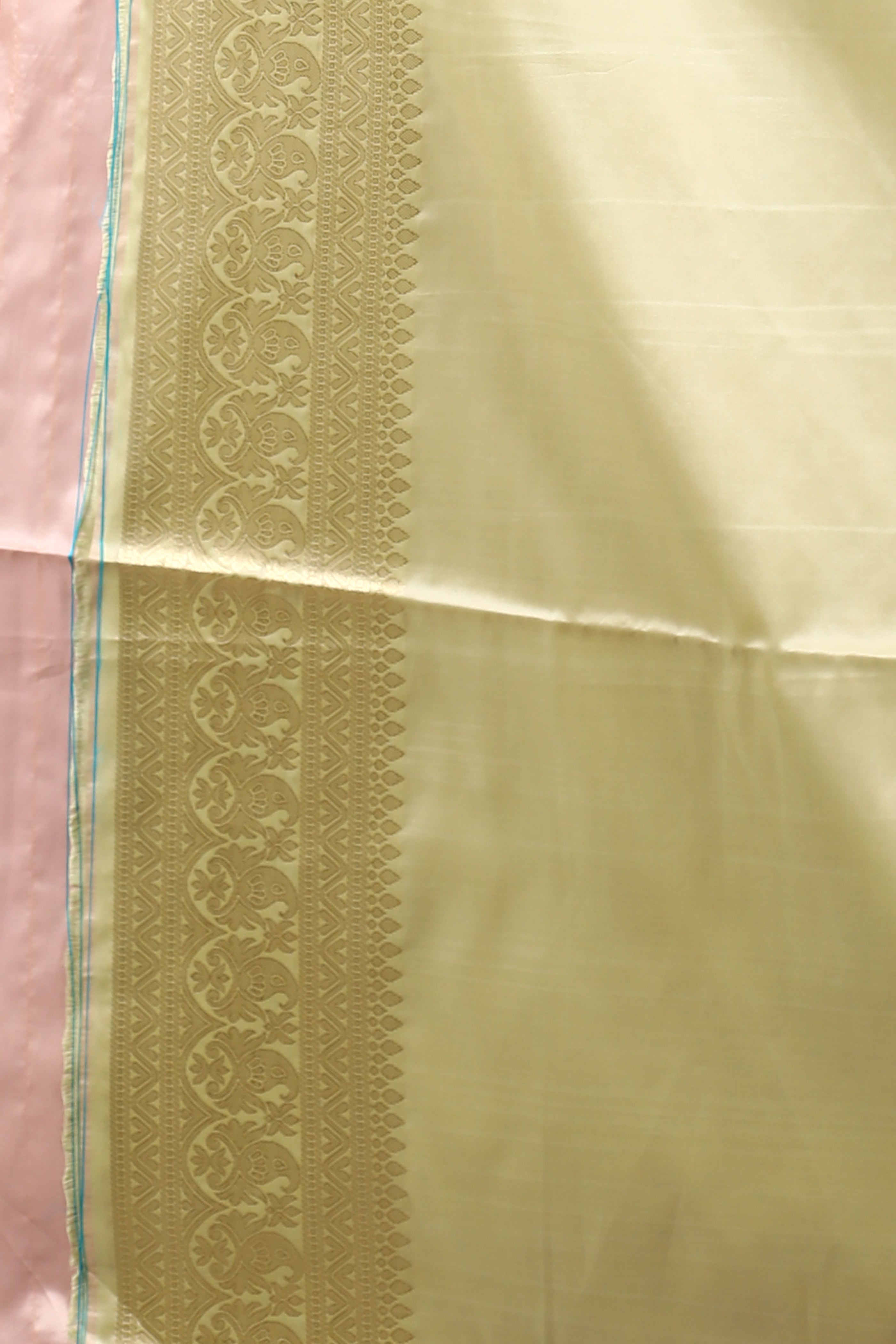 Light Green Blended Mashru Silk Saree