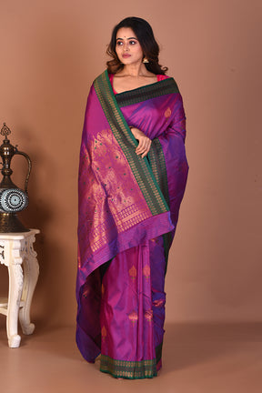 Violet Art Silk Saree - Keya Seth Exclusive