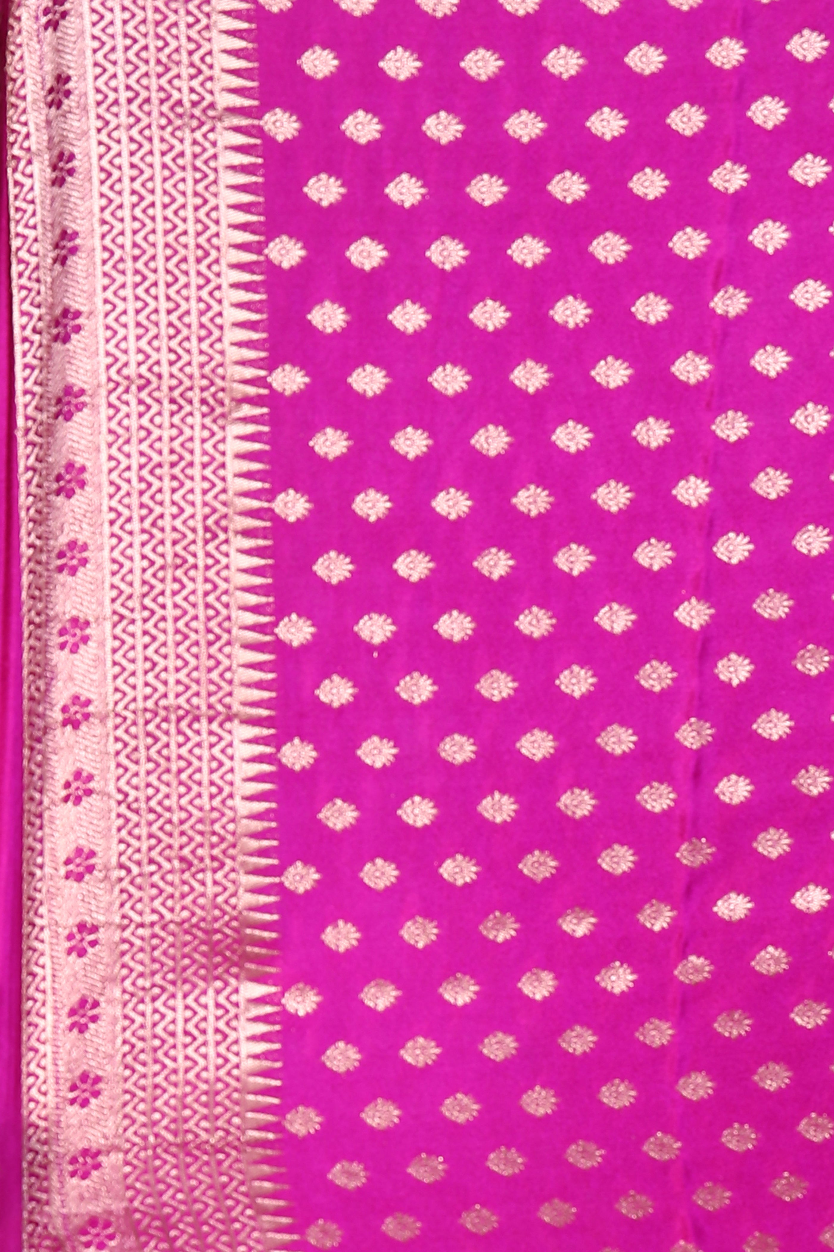 Magenta Blended Mashru Silk - Keya Seth Exclusive