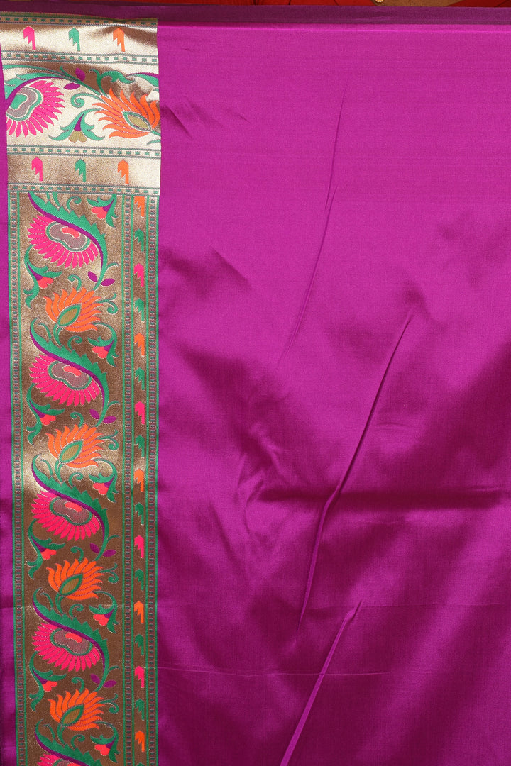 Designer Mauve Semi Silk Saree