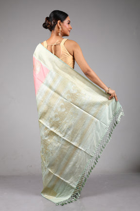 Pink Blended Silk Saree