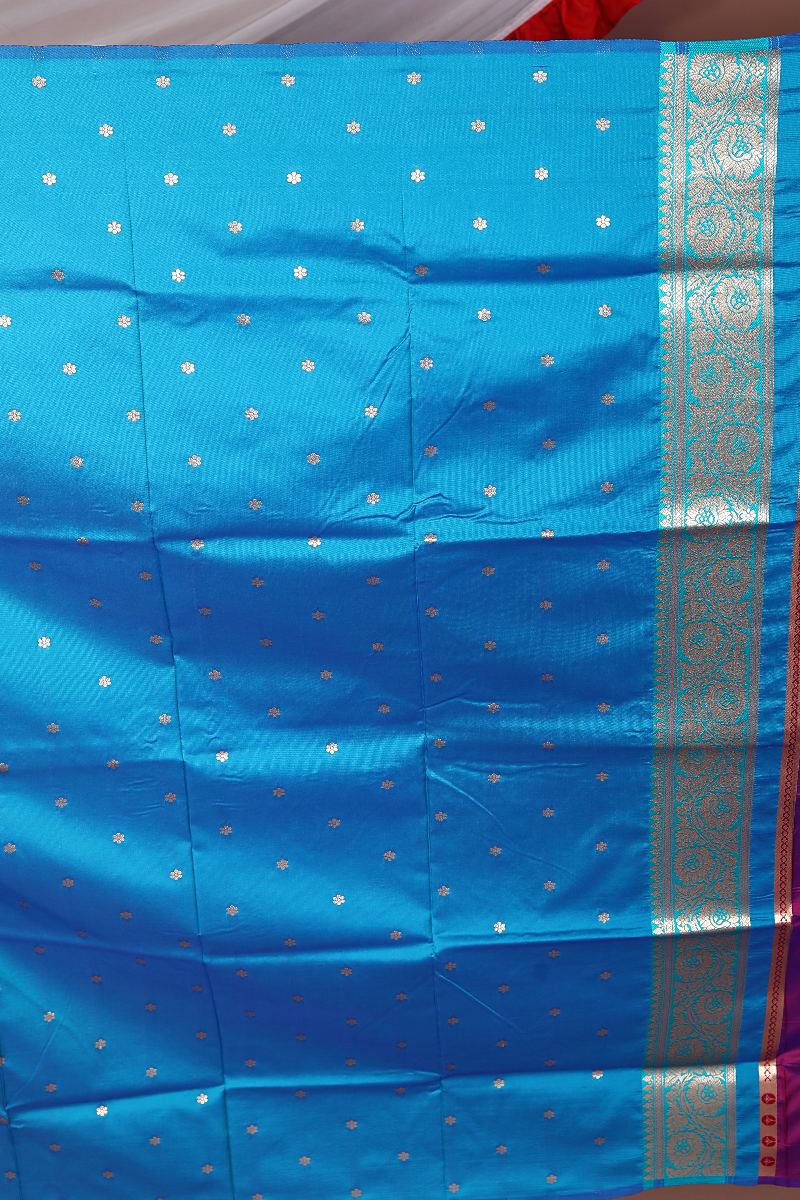 Dual Tone Magenta Blended Mashru Silk - Keya Seth Exclusive