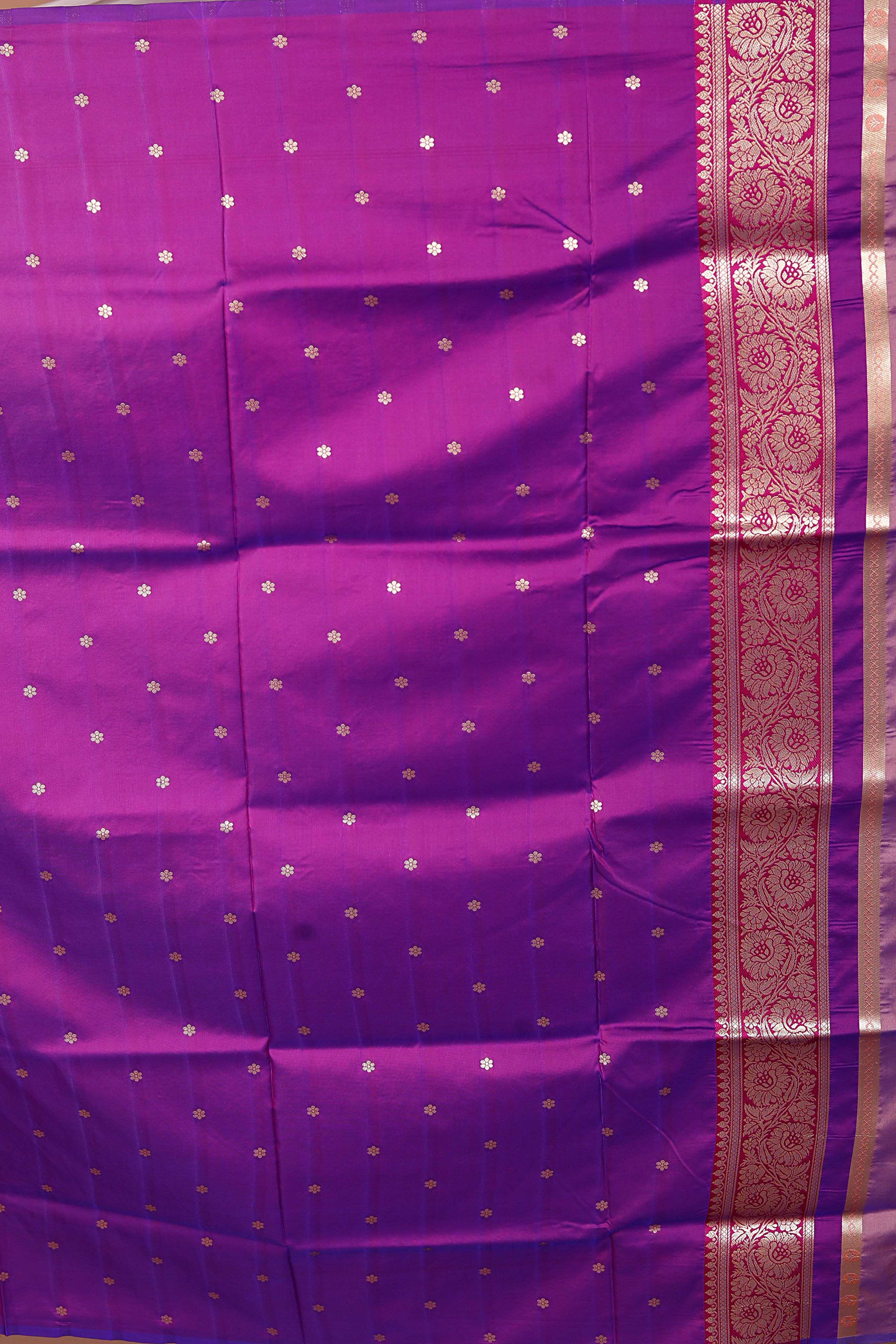 Dual Tone Lavender Blended Mashru Silk - Keya Seth Exclusive