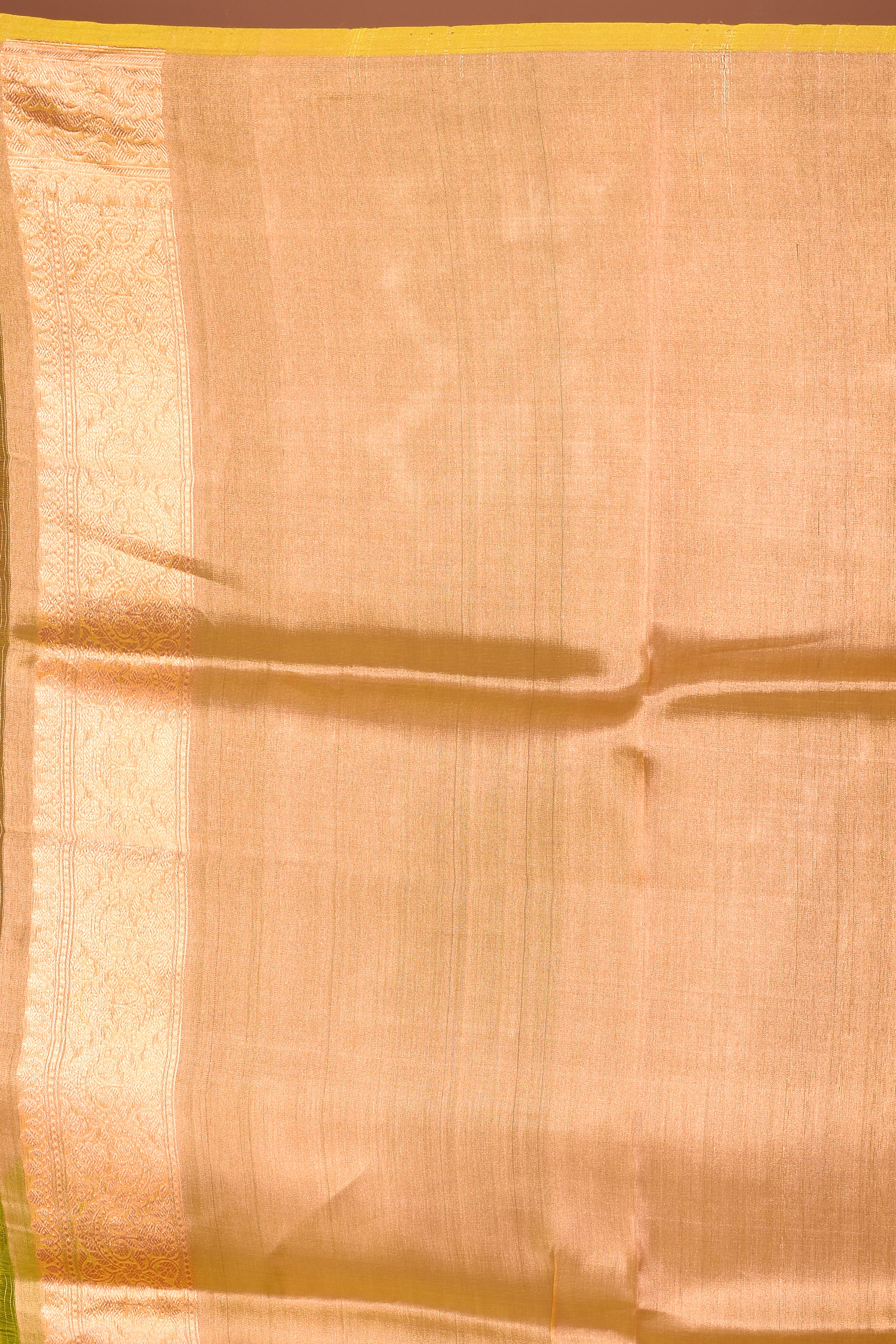 Yellow Pure Tissue Saree - Keya Seth Exclusive